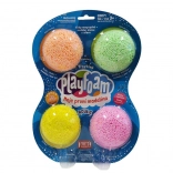 PlayFoam Boule glinsterende set 4 kleuren – niet-vlekmakende boetseerklei
