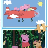 Houten puzzel PEPPA PIG 2×16 stukjes