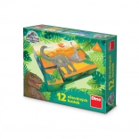 Wooden Licensed Blocks Jurassic World – 12 Blocks