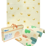 Grote dubbelzijdige opvouwbare XPE-schuimmat HUMBI 200 × 180 cm met zon- en maansdessins