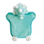 Pluchen handpop dinosaurus 25 cm