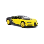 Collectible model BUGATTI Chiron yellow‑black 1:24