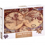 Antieke wereldkaart puzzel 1000 stukjes