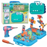 Constructive Building Set Dinosaurs with Case and Drill - 228 Pieces