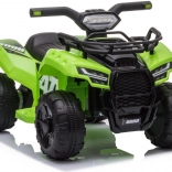 Children's battery-powered quad bike green