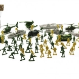 Set aus Kunststoff-Soldaten mit Zubehör, 81 Stück