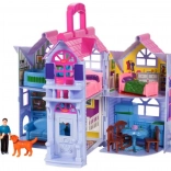 Kleurig opvouwbaar poppenhuis