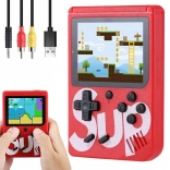 Portable retro gaming console with 3" display and 400 games