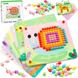 Wooden Mosaic with Pegs Tooky Toy