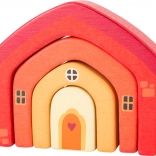 Maison empilable en bois small foot – jouet moteur pour enfants