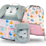 School set BAAGL Zippy Bunny – briefcase, pencil case and drawstring bag