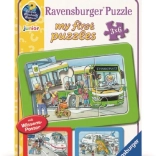 Mes premiers puzzles Moyens de transport 3x6 pièces