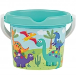 Bucket with dinosaur motif 13 cm