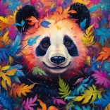 Puzzle Panda im Regenbogenwald 1000 Teile