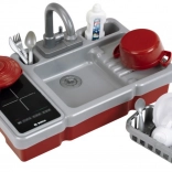 Kids’ sink with running water and BOSCH mini induction hob – set with accessories 3+