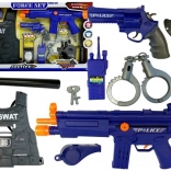 Set de jeu de police avec sons de tir et accessoires