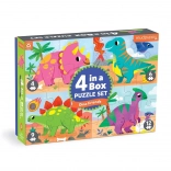 Mudpuppy Puzzle Dinosaurs Set 4-in-1