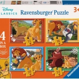 Ravensburger puzzel De Leeuwenkoning 4 in 1