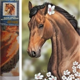 Norimpex Diamond Painting Horse with Flowers 30x40 cm