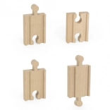 Wooden Small Straight Tracks 4 pcs