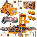 Bouwparkeerplaats die in een auto transformeert