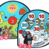 Dartscheibe KRTEČEK mit Klettverschluss 30 × 30 cm