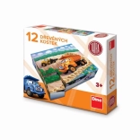 Cubes en bois Tatra – set de 12 cubes