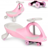 Wiggle car loopfiets met LED-wielen roze ECOTOYS