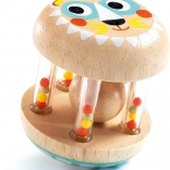 DJECO Hochet en bois Petit Lion