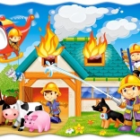 Puzzle Feuerwache im Einsatz 30 Teile