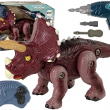 Take-apart dinosaur with drill and remote control