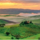 Panoramische puzzel DINO – Zonsondergang, 1000 stukjes