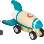 Wooden Wind-Up Toys – Airplanes and Rocket