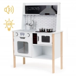 Houten kinderkitchen met licht en geluid ECOTOYS