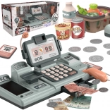 Kinderkassa met weegschaal, scanner en mandje voor winkelspel