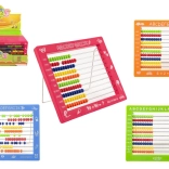 Kinderrekenrek met 100 kralen, kunststof 19 × 16 cm