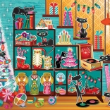 Puzzel Kerstkatten 1000 stukjes