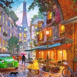 TREFL Puzzle L'heure du thé : Café à Paris 500 pièces