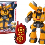 Grote op afstand bestuurbare robot – geel, geluid en licht