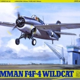 Plastic model kit of the Grumman F4F-4 Wildcat aircraft