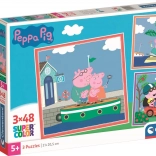 Puzzle Clementoni Peppa Pig 3×48 pièces