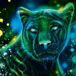 Schmidt Puzzle Neon: Panther 1000 Teile