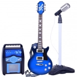 Electric Guitar with Microphone and Amplifier for Kids Karaoke
