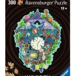 Puzzle en bois contour Horloge à coucou 300 pièces Ravensburger