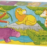 Wooden Blocks Safari and Arctic, 5 blocks