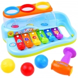 Jouets éducatifs pour enfants : xylophone avec balles et petit marteau