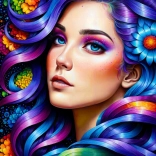 Puzzle Regenbogenblumen 1000 Teile