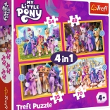 Puzzle 4 en 1 – Découvre les poneys MY LITTLE PONY Trefl