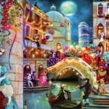 Clementoni Puzzle Lune de Carnaval 1000 pièces