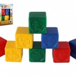 Blocs en plastique colorés avec animaux, ensemble de 8 pièces